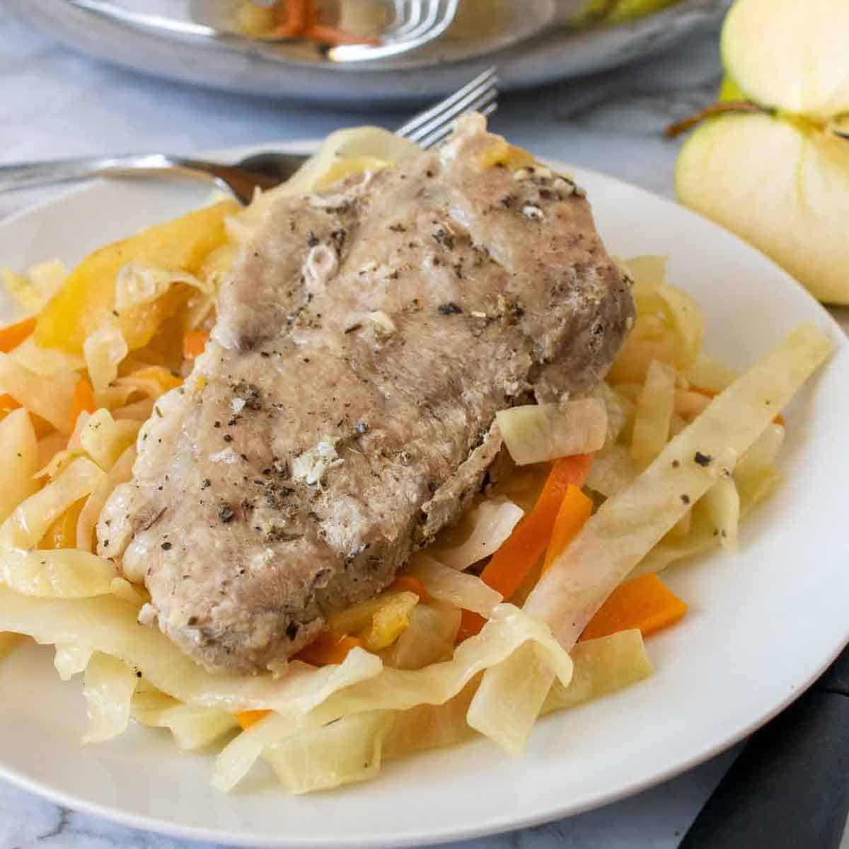 Sage Pork Chops with Apple Slaw Diabetes Strong