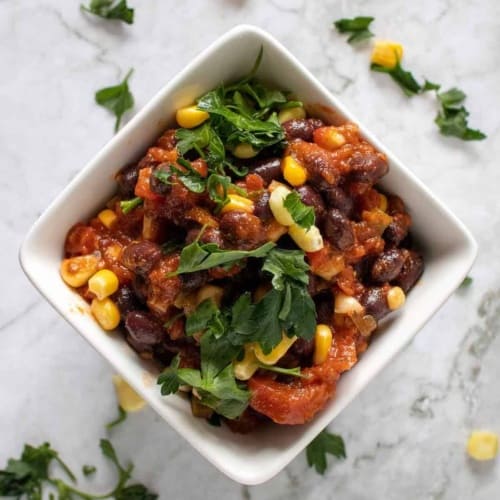 Spicy Black Beans with Tomatoes and Corn Diabetes Strong