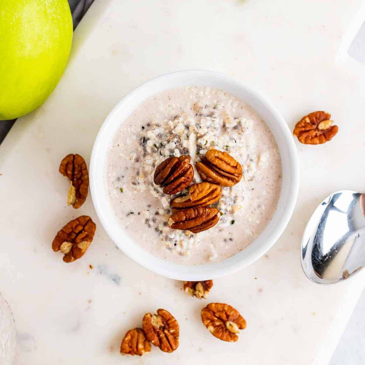 Apple Spiced Overnight Oats Diabetes Strong