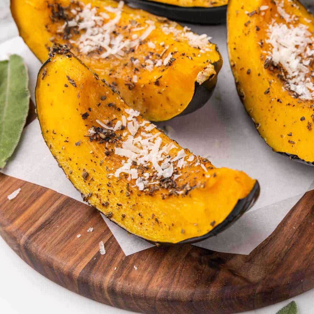 ParmesanTopped Acorn Squash Diabetes Strong