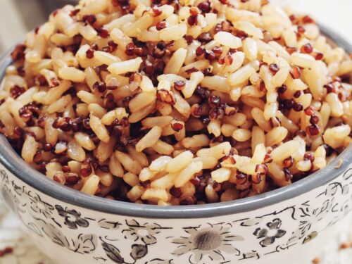 Bowl of brown rice