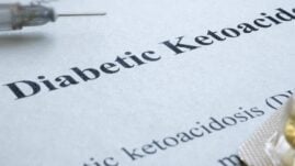 Close up of text describing diabetic ketoacidosis