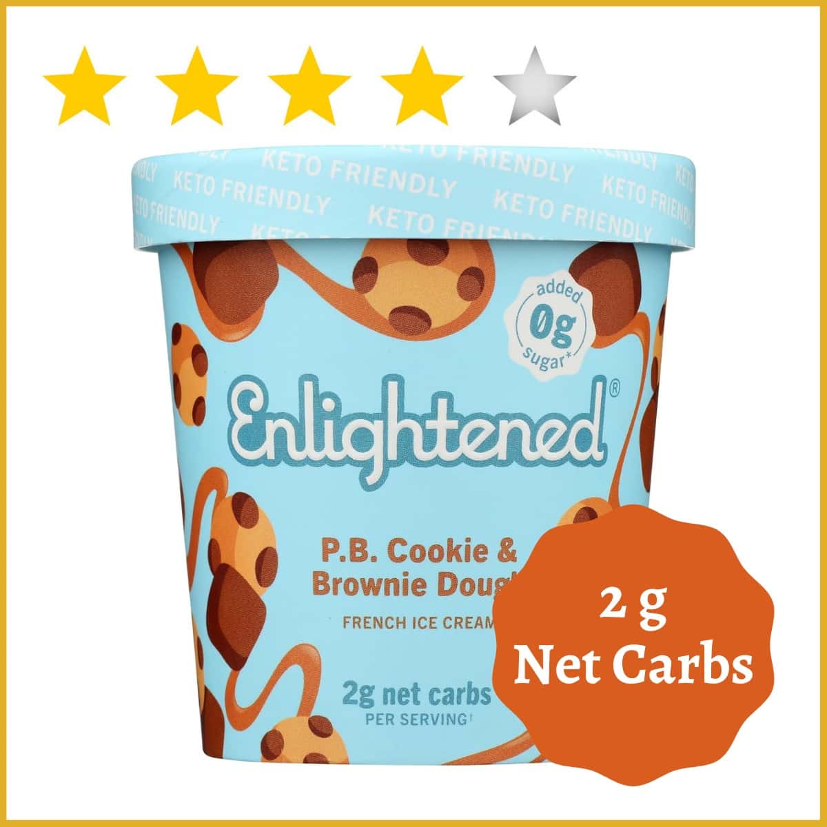Enlightened Cookie and Brownie Dough Ice Cream